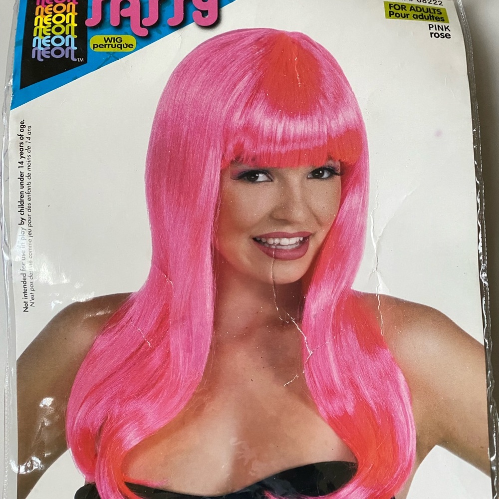 Pink Halloween wig
